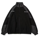 Tracksuit Jacket - Zip-Up - Oversized - Windbreaker Jacket - Men's Jacket-Men's Windbreaker Jacket-Chaps London-Black-S-Chaps London