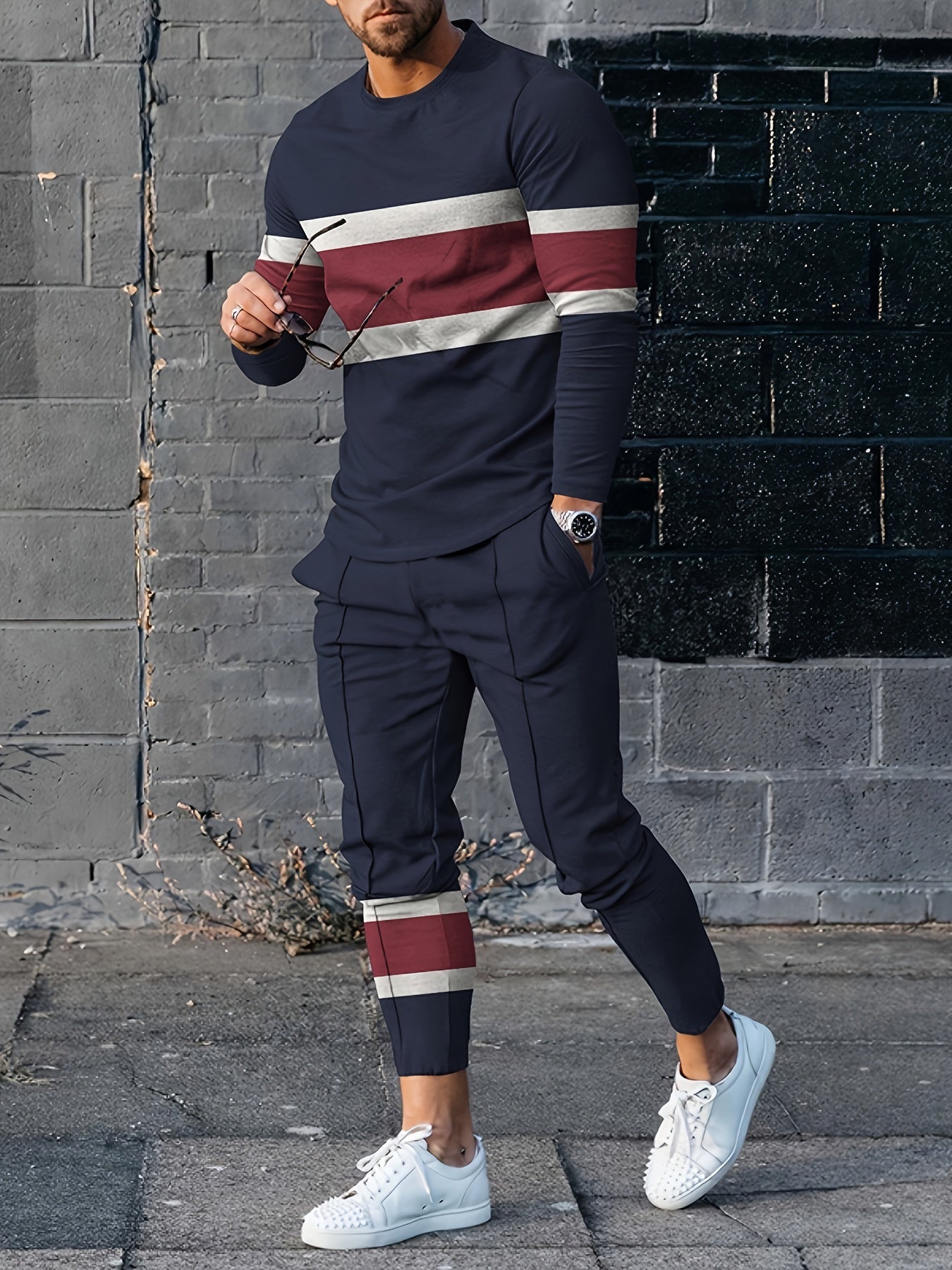 Tracksuit | Long Sleeve | Two-Piece | Jogger Set | Men's Co-Ord Set-Tracksuit-Chaps London-S-Chaps London