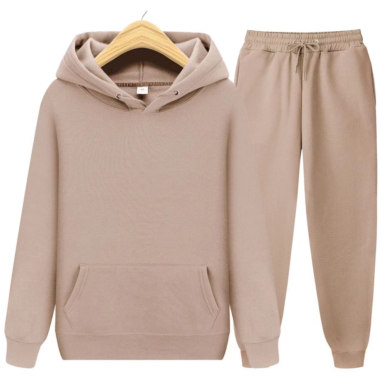 Tracksuit - Men's Hoodie and Jogger Set-Outfit Sets-Chaps London-Apricot-S-Chaps London