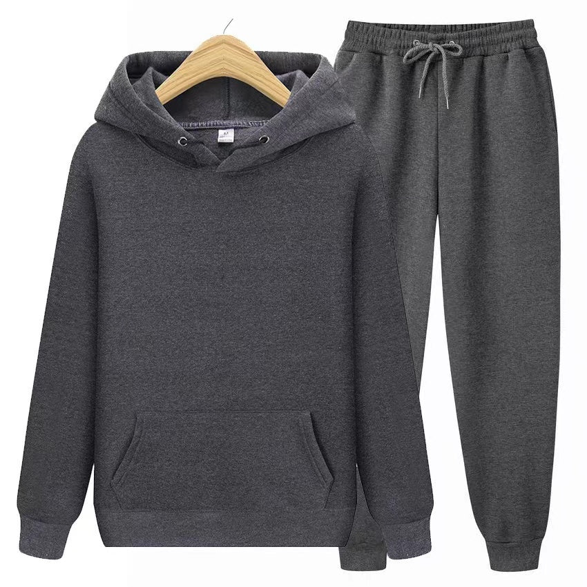 Tracksuit - Men's Hoodie and Jogger Set-Outfit Sets-Chaps London-Dark Gray-S-Chaps London