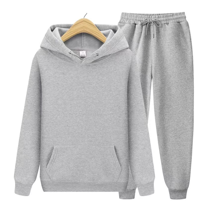 Tracksuit - Men's Hoodie and Jogger Set-Outfit Sets-Chaps London-Gray-S-Chaps London