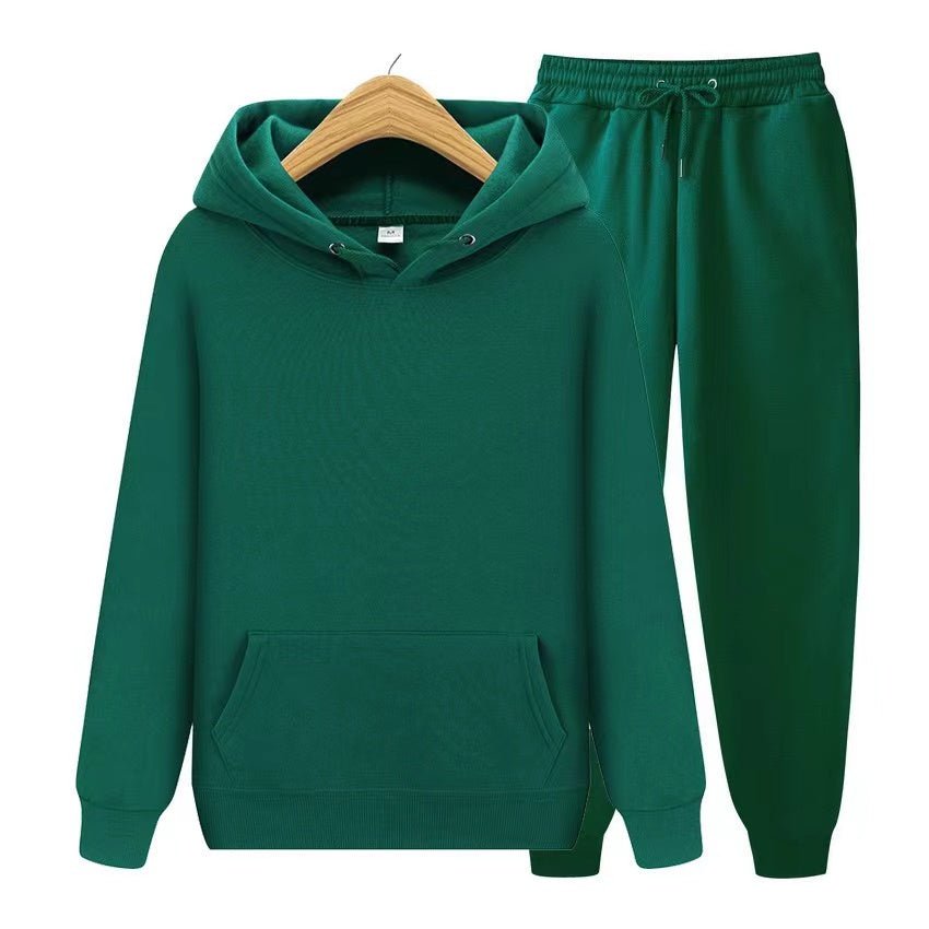Tracksuit - Men's Hoodie and Jogger Set-Outfit Sets-Chaps London-Green-S-Chaps London