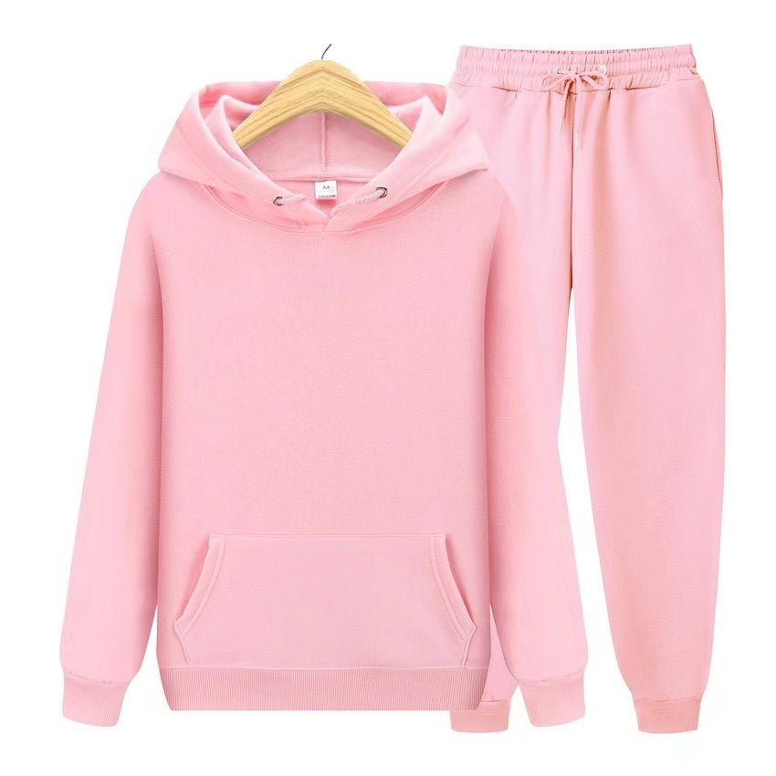 Tracksuit - Men's Hoodie and Jogger Set-Outfit Sets-Chaps London-Light Pink-S-Chaps London