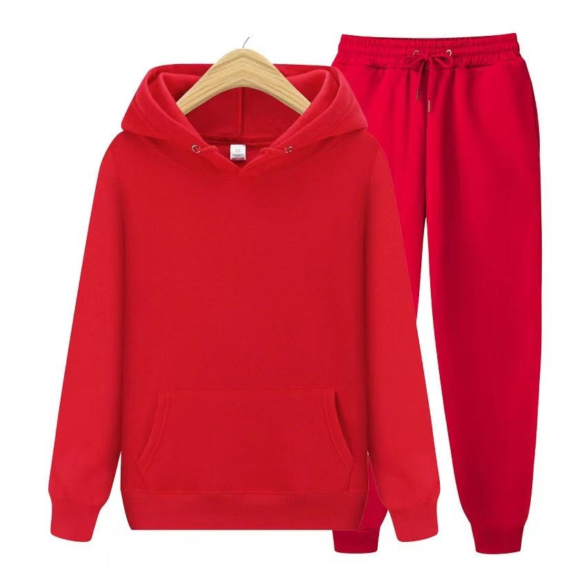 Tracksuit - Men's Hoodie and Jogger Set-Outfit Sets-Chaps London-Red-S-Chaps London