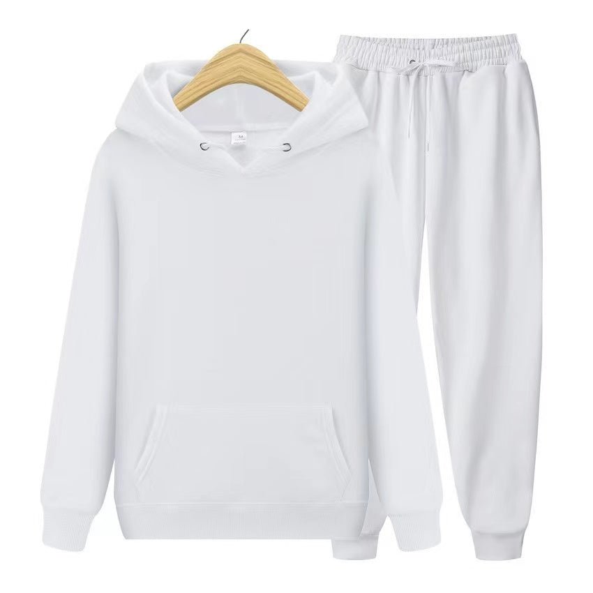 Tracksuit - Men's Hoodie and Jogger Set-Outfit Sets-Chaps London-White-S-Chaps London