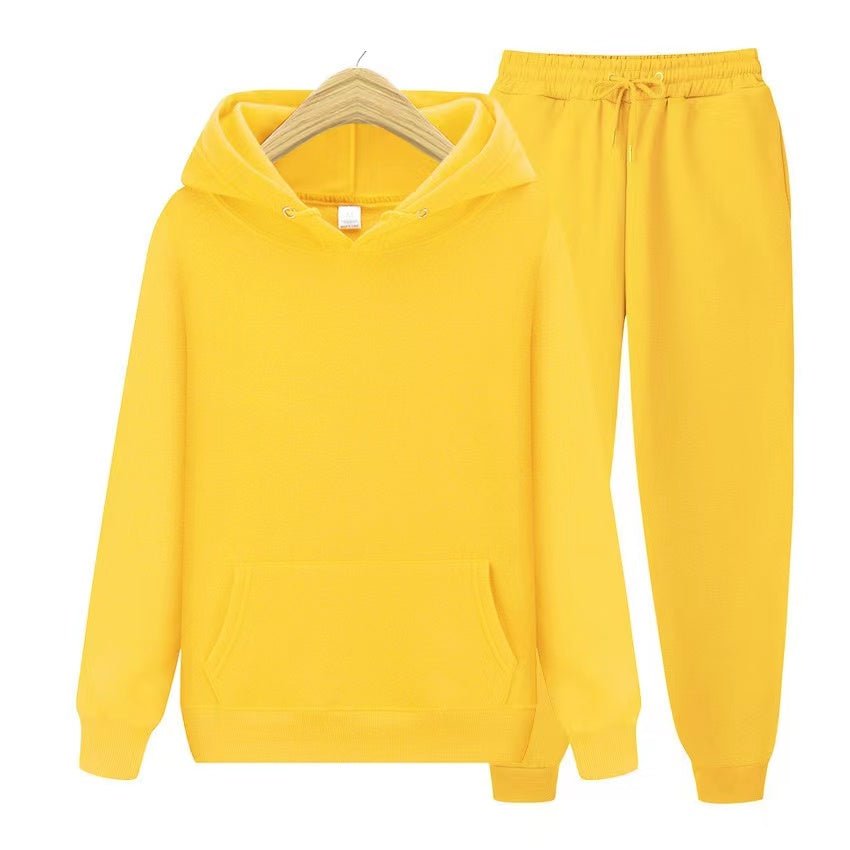 Tracksuit - Men's Hoodie and Jogger Set-Outfit Sets-Chaps London-Yellow-S-Chaps London