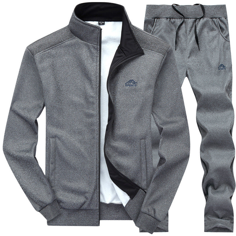 Tracksuit | Slim Fit | Zip-Up | Men's Tracksuit | Men's Sportswear Sets-Tracksuit-Chaps London-Dark Gray-L-Chaps London