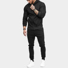 Tracksuit | Zip Up | Two-Piece | Jogging Set | Men's Co-Ord Set-Melvin Joggingspak-Chaps London-Black-S-Chaps London