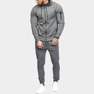 Tracksuit | Zip Up | Two-Piece | Jogging Set | Men's Co-Ord Set-Melvin Joggingspak-Chaps London-Gray-S-Chaps London