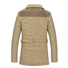 Trench Coat - Men's Fleece Lined Single Breasted Winter Trench Coat-Chaps London-Chaps London