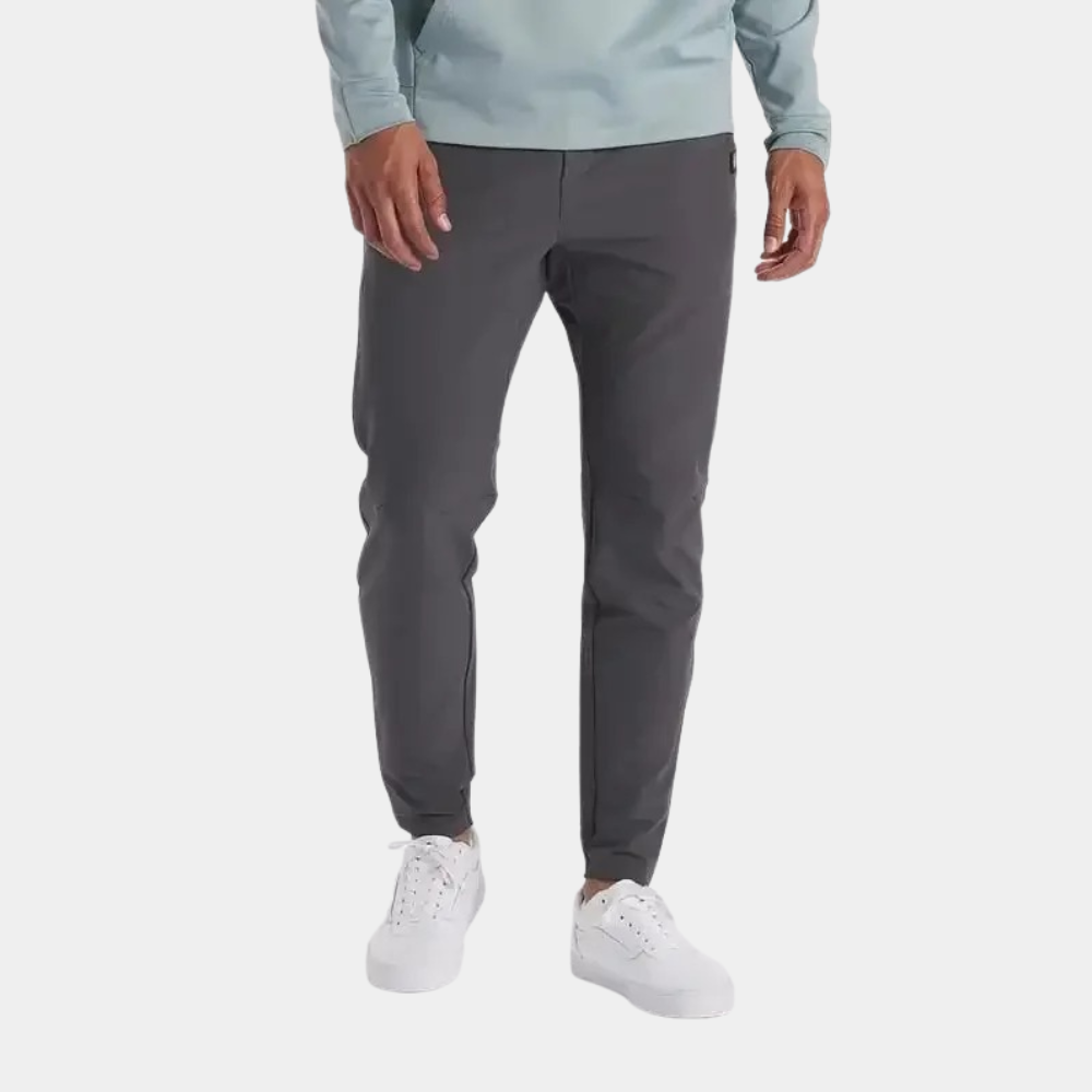 Trousers - Men's Slim Fit Skinny Stretch-Trousers-Chaps London-Grey-S-Chaps London