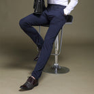 Trousers - Men's Slim Fit Stretch Smart Casual-Trousers-Chaps London-Chaps London