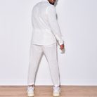 Two-Piece Set | Long Sleeve | Button-Up | Linen Clothes | Men's Co-Ord Set-Casual Set-Chaps London-Chaps London
