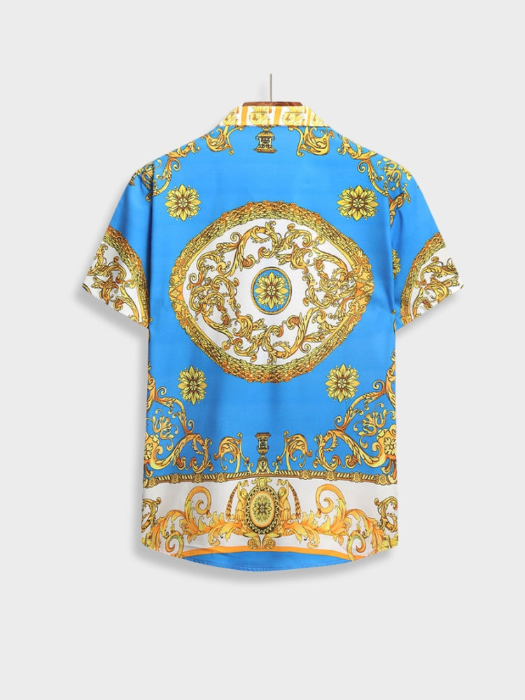 Two-Piece Set | Short Sleeve | Button-Up | Co-Ord Set | Men's Summer Clothes-Baroque Summer Set-Chaps London-Chaps London