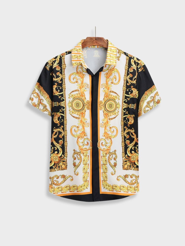 Two-Piece Set | Short Sleeve | Button-Up | Co-Ord Set | Men's Summer Clothes-Baroque Summer Set-Chaps London-Chaps London