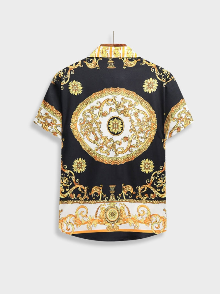 Two-Piece Set | Short Sleeve | Button-Up | Co-Ord Set | Men's Summer Clothes-Baroque Summer Set-Chaps London-Chaps London