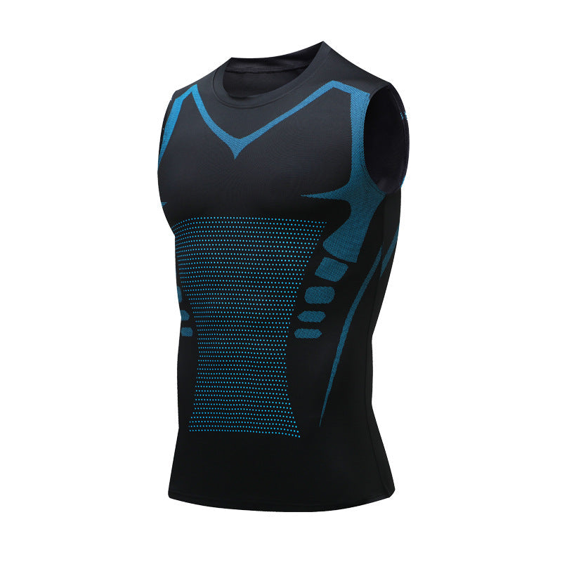 Vest Top - Men's Sleeveless Slim Fit Workout-Men's Top-Chaps London-Black-XS-Chaps London