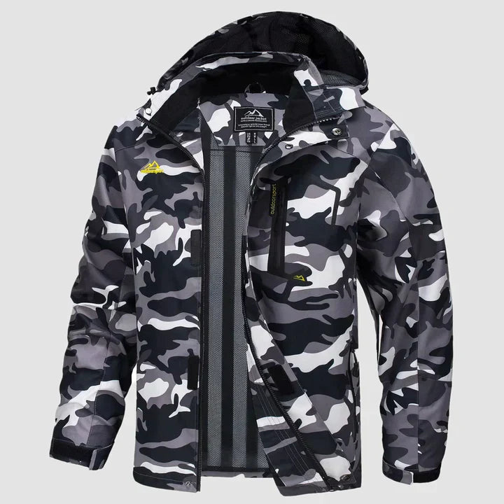Winter Jacket - Hooded - Warm - Ski Jacket - Men's Jacket-Jackets-Chaps London-Black Camouflage-XS-Chaps London