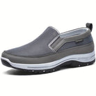 Walking Shoes - Men's Comfortable Thick Sole Slip-On Shoes-Chaps London-Grey-38-Chaps London
