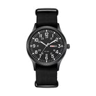Watch - Men's Military Style Nylon NATO Strap-Watch-Chaps London-Black-Chaps London