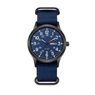 Watch - Men's Military Style Nylon NATO Strap-Watch-Chaps London-Blue-Chaps London
