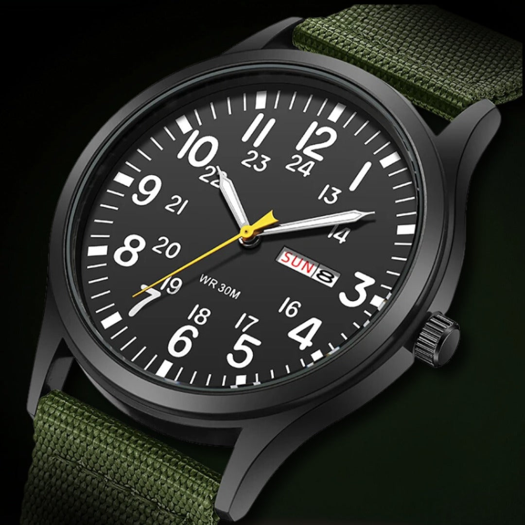 Watch - Men's Military Style Nylon NATO Strap-Watch-Chaps London-Chaps London