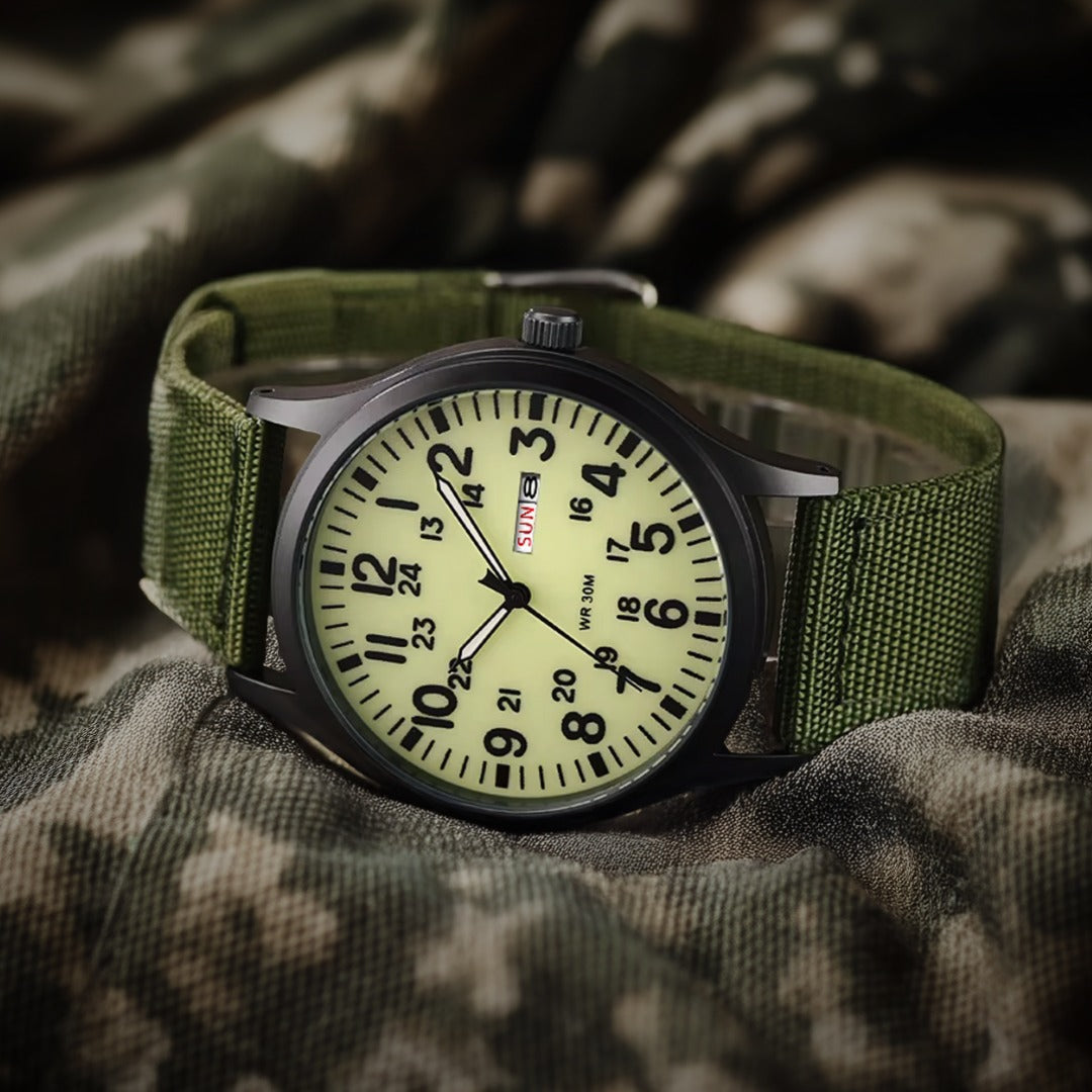 Watch - Men's Military Style Nylon NATO Strap-Watch-Chaps London-Chaps London