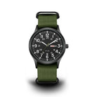 Watch - Men's Military Style Nylon NATO Strap-Watch-Chaps London-Green Black-Chaps London