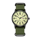 Watch - Men's Military Style Nylon NATO Strap-Watch-Chaps London-Green Luminous-Chaps London