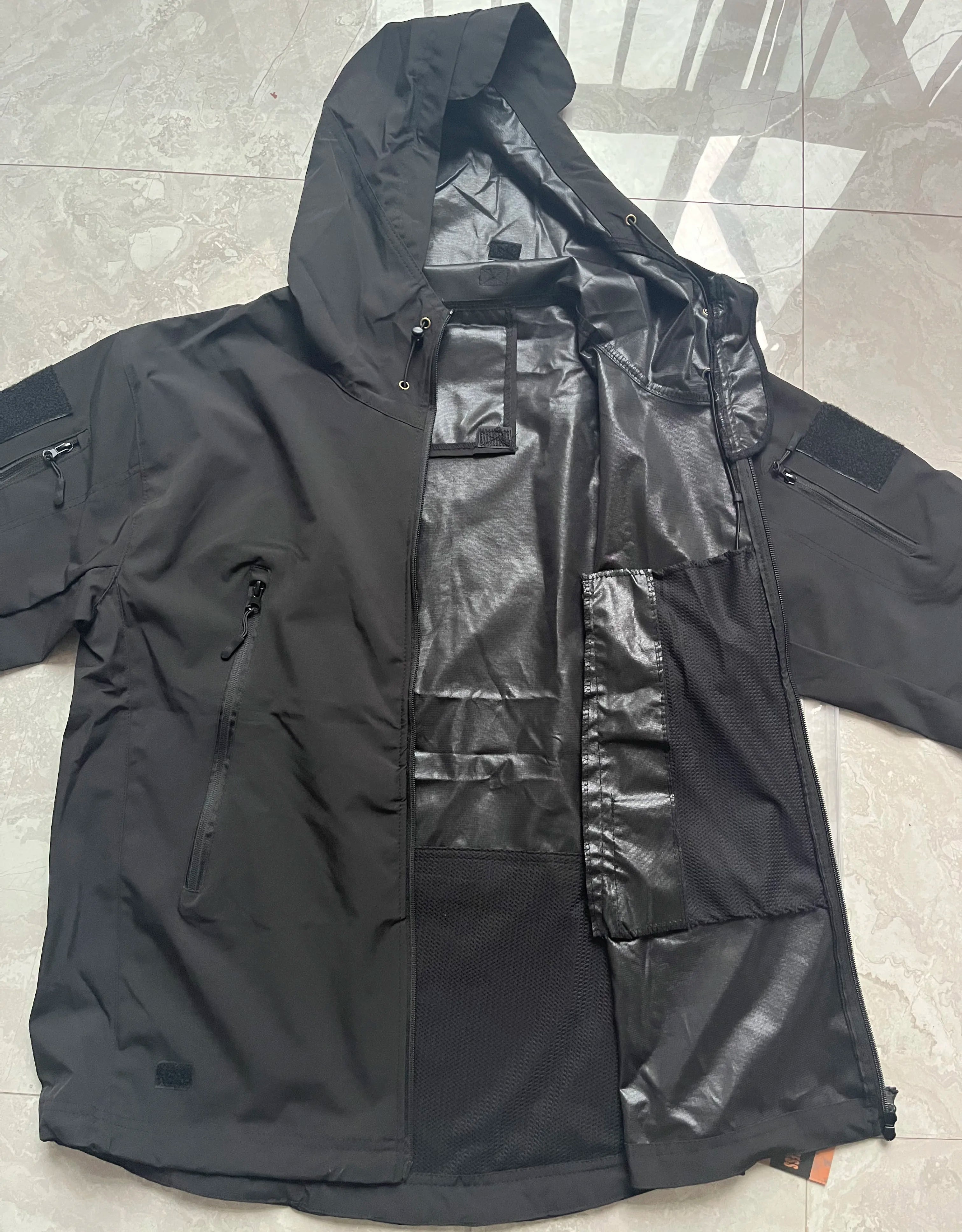 Waterproof Rain Jacket - Hooded Tactical Men's Windbreaker-Men's Windbreaker Jacket-Chaps London-Chaps London