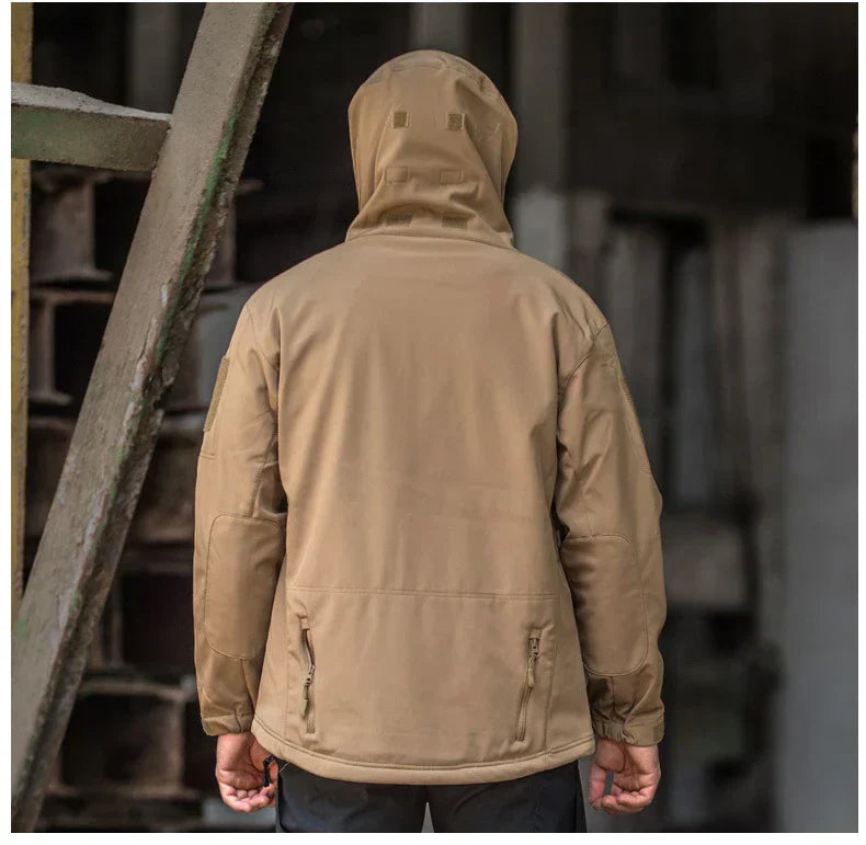 Waterproof Rain Jacket - Hooded Tactical Men's Windbreaker-Men's Windbreaker Jacket-Chaps London-Chaps London