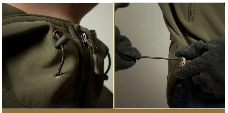 Waterproof Rain Jacket - Hooded Tactical Men's Windbreaker-Men's Windbreaker Jacket-Chaps London-Chaps London