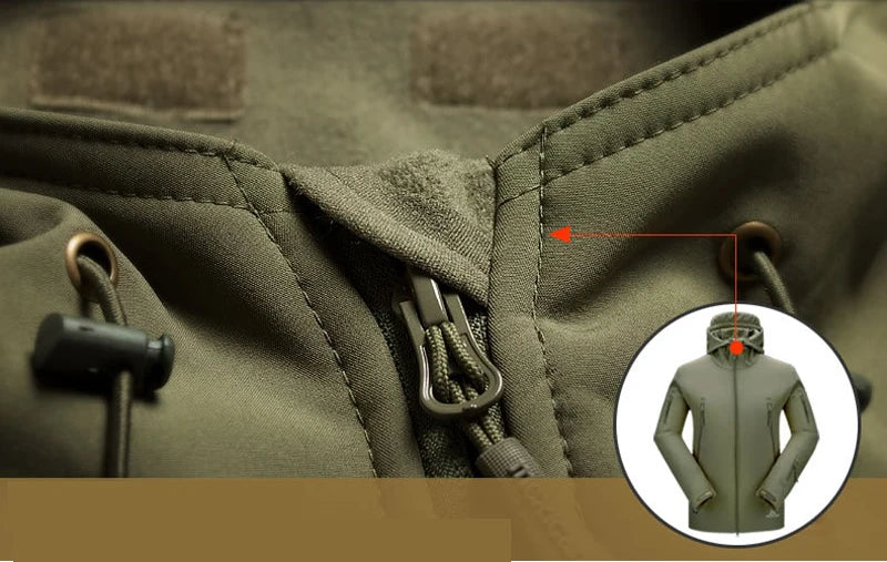 Waterproof Rain Jacket - Hooded Tactical Men's Windbreaker-Men's Windbreaker Jacket-Chaps London-Chaps London