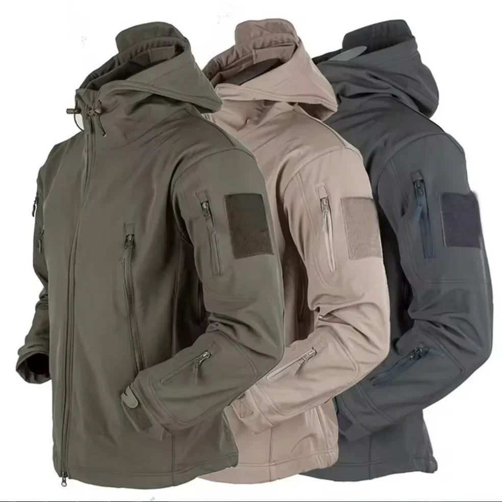 Waterproof Rain Jacket - Hooded Tactical Men's Windbreaker-Men's Windbreaker Jacket-Chaps London-Chaps London