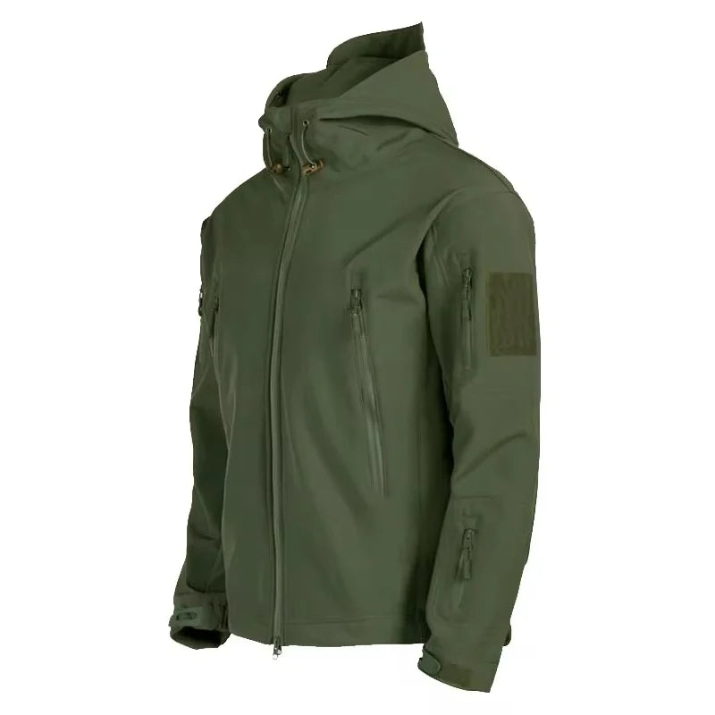 Waterproof Rain Jacket - Hooded Tactical Men's Windbreaker-Men's Windbreaker Jacket-Chaps London-Green-S-Chaps London