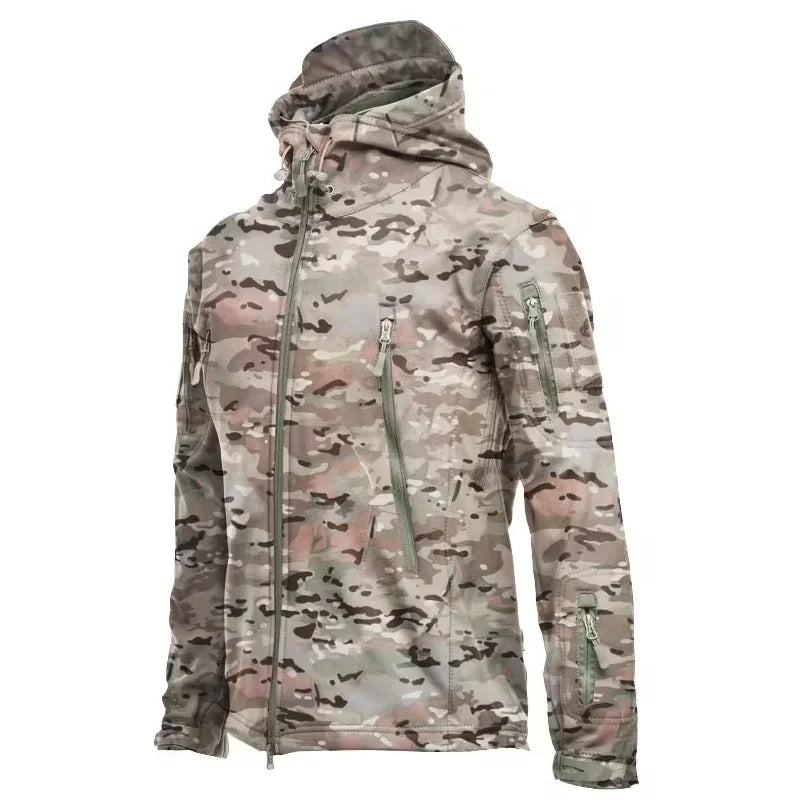 Waterproof Rain Jacket - Hooded Tactical Men's Windbreaker-Men's Windbreaker Jacket-Chaps London-Light Camouflage-S-Chaps London