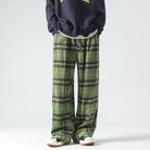 Wide Leg Pants - Plaid - Relaxed Fit - Loose Fit Pants - Men's Pants-Men's long pants-Chaps London-Chaps London