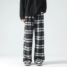 Wide Leg Pants - Plaid - Relaxed Fit - Loose Fit Pants - Men's Pants-Men's long pants-Chaps London-Chaps London