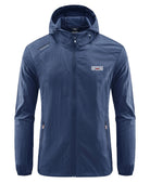 Windbreaker Jacket | Hooded | Lightweight | Waterproof Jacket Running | Men's Jacket-Men's Waterproof Running Jacket-Chaps London-Navy Blue-M-Chaps London
