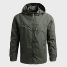 Windbreaker Jacket - Hooded - Outdoor - Waterproof Jacket - Men's Jacket-Chaps London-Army Green-M-Chaps London