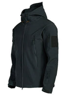 Windbreaker Jacket | Hooded | Tactical | Outdoor Jacket | Waterproof Men's Rain Jacket-Men's Windbreaker Jacket-Chaps London-Black-S-Chaps London