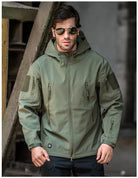 Windbreaker Jacket | Hooded | Tactical | Outdoor Jacket | Waterproof Men's Rain Jacket-Men's Windbreaker Jacket-Chaps London-Chaps London