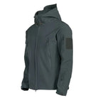 Windbreaker Jacket | Hooded | Tactical | Outdoor Jacket | Waterproof Men's Rain Jacket-Men's Windbreaker Jacket-Chaps London-Gray-S-Chaps London