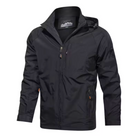 Windbreaker Jacket - Men's Hooded Waterproof Outdoor Jacket -Windbreaker Jacket-Chaps London-Black-S-Chaps London