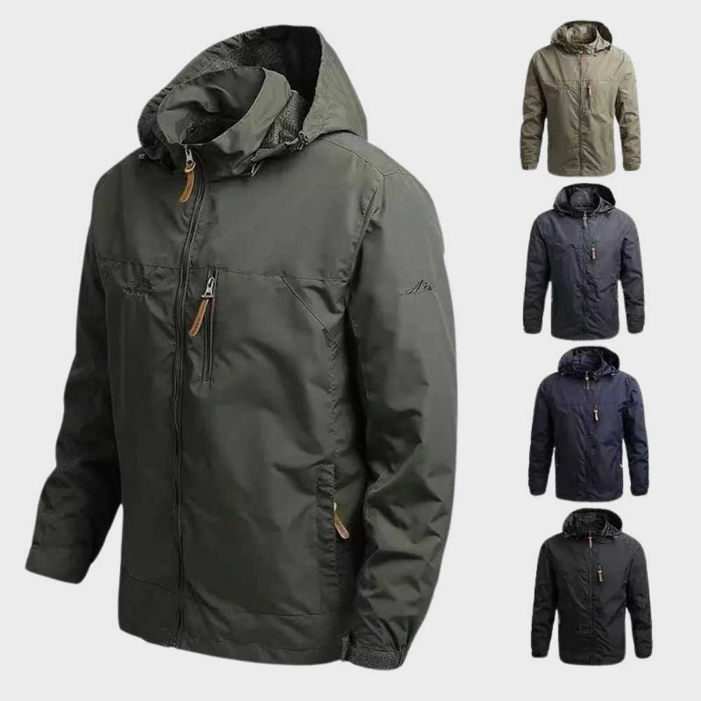 Windbreaker Jacket - Men's Hooded Waterproof Outdoor-Windbreakers-Chaps London-Chaps London