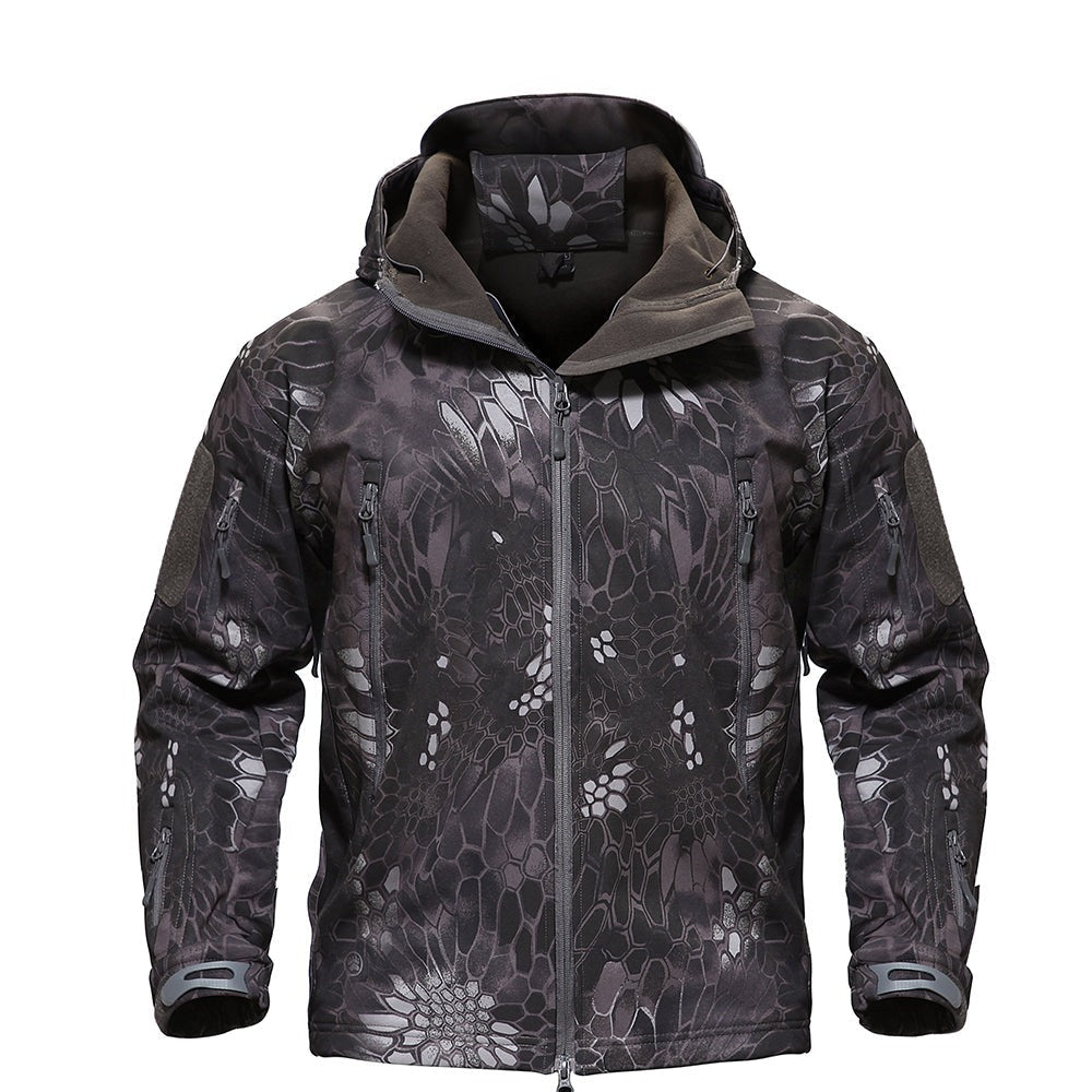 Windbreaker Jacket - Men's Waterproof Tactical Outdoor-Windbreakers-Chaps London-Black Python-XS-Chaps London