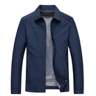 Windproof Jacket - Men's Casual Lightweight Water Zip-Up Jacket-Men Jackets-Chaps London-Blue-XS-Chaps London