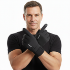Winter Gloves - Men's Fleece Lined Touchscreen-Men's Gloves-Chaps London-Black-M-Chaps London