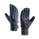 Winter Gloves - Men's Fleece Lined Touchscreen-Men's Gloves-Chaps London-Grey-M-Chaps London