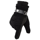 Winter Gloves - Warm - Fur Lined - Touchscreen Gloves - Men's Gloves-Gloves-Chaps London-Black Arrow-Chaps London